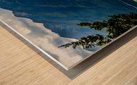 Summit Serenity: The Majestic View from Mount Norquay Lookout over Vermilion Lakes Wood print