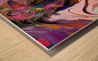 Wolves Abstract Wood print