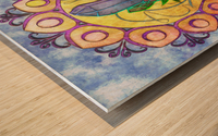 Crystalline Convergence Wood print