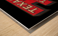 Vintage Texas Tech Art Wood print