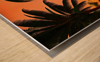 Miami Greens Wood print