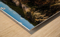 Captivating Contrasts: Inspiration Point at the Grand Canyon of Yellowstone Wood print