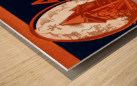 1948 Auburn Football Ticket Stub Remix Art Wood print