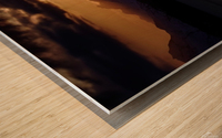 Moonrise over China Poot Peak Wood print