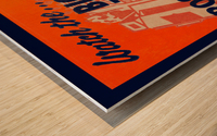 1952 Illinois Football Big Ten Champs Art Remix Wood print