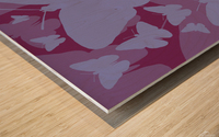 Purple Butterflies Wood print
