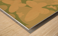 Yellow Butterflies Wood print