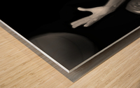 Michael Jordan Black and White Lay Up Art Wood print
