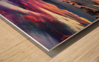 Another Sunset on Lake Tahoe  Wood print