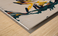 Abstract art design of a beautiful woman Wood print