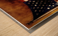 Inspired By Flag Wood print