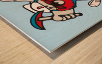 1979 Denver Nuggets Throwback Logo Art Wood print