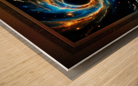 The Planet Craezan In The Midst Of The Khloran Nebula Science Fiction Fantasy AI Concept Art by Xzendor7 Wood print