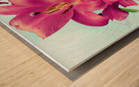  Vibrant lilies Wood print