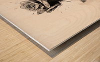 Monochrome: Rose in Perpetuity Wood print
