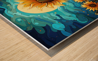 Petal Pizzicato: Vibrant Visions Wood print