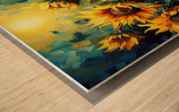 Floral Fugue: Vibrant Visions Wood print