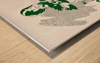 1952 Michigan State Spartans Football Art Wood print