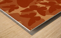 Orange Butterflies Wood print