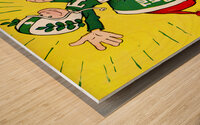 1956 Alabama vs. Tulane Football Cover Art Wood print