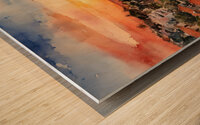 Beach Sunset Wood print