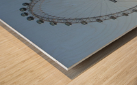 London Eye Wood print