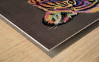 Le Tigre Fantasque Wood print