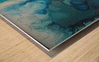 Blue Smoke Wood print