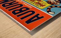 1973 Auburn vs. LSU Football Cover Art Wood print