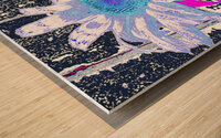 Sunflower in Digital Art Wood print
