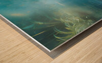Beautiful Heron Misty Day Wood print