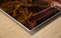 Watkins Glen: Rainbow Falls Wood print