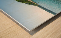 Beautiful panorama of the Cikat Bay on the island of Losinj in the Adriatic Sea Croatia Wood print
