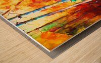 Colorful Fall Leaves in the Forest - 2 Wood print