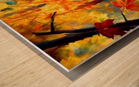 Colorful Fall Leaves in the Forest - 4 Wood print