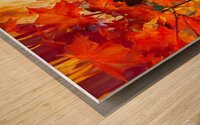 Colorful Fall Leaves in the Forest - 5 Wood print