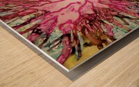 Flamingo Frolic Wood print