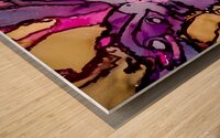 Purple and Pink Wood print