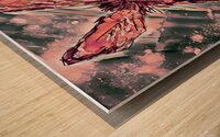 Clarence in Pink Wood print