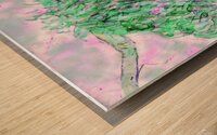 Clem in Green Wood print