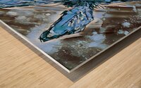 Clarence in Blue Wood print