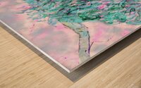 Clem in Aqua Wood print