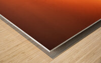 Orange Sunrise Wood print