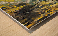 Tidal Pool in the Rain at Sunset Wood print