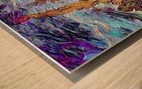 van gogh dig oil Wood print