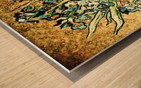flowers Van Gogh oil painting Wood print