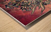 flowers Van Gogh pastel colored Wood print