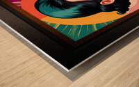 Anastasia Travae Retro Fusion Portrait Pop Art Poster AI Concept Art by Xzendor7 Wood print