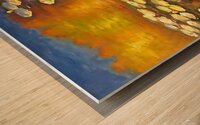 Lilies by Monet Wood print
