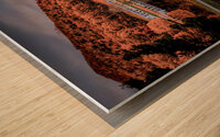 Peaks of Otter Lake Panorama in Autumn Wood print